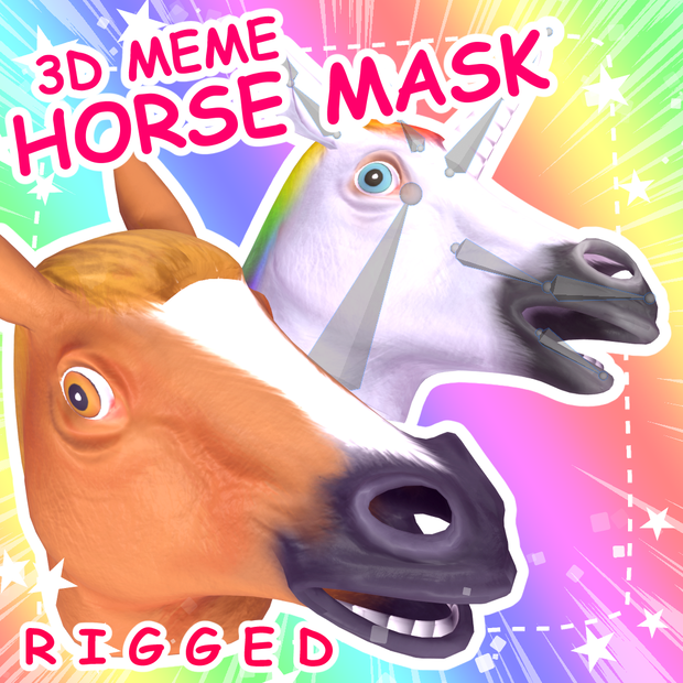 Meme Horse Mask