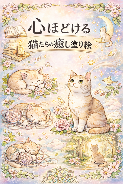心ほどける 猫たちの癒し塗り絵