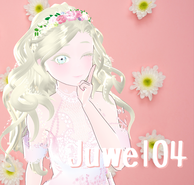 【Juwel04】花冠とピンクのグラデーションがキュート【テクスチャ流用可】