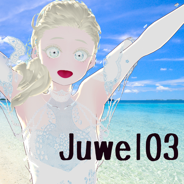 【Juwel03】一番可憐なカラーリング！白×ブルー【商用可】