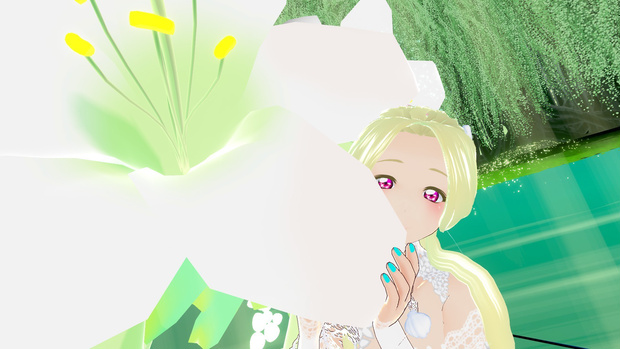 百合の花のブレンダーデータ等【加工して楽しんでください！】