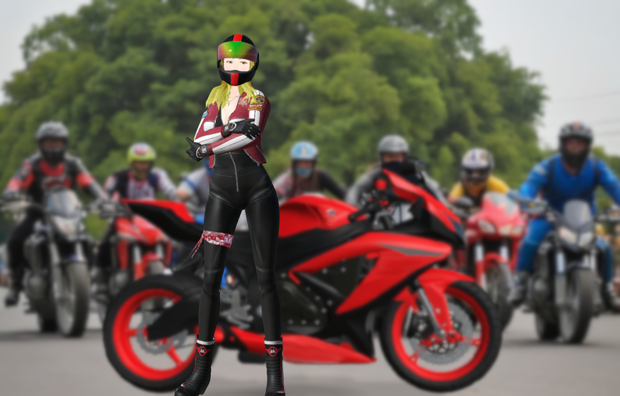 フルフェイスヘルメット-Helmet-[3D]