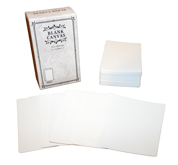 BLANK CANVAS 無地カード（ブランクカード） 100枚セット 70x120mm（タロットサイズ） ｜ボードゲーム・カードゲーム・メモ・学習用