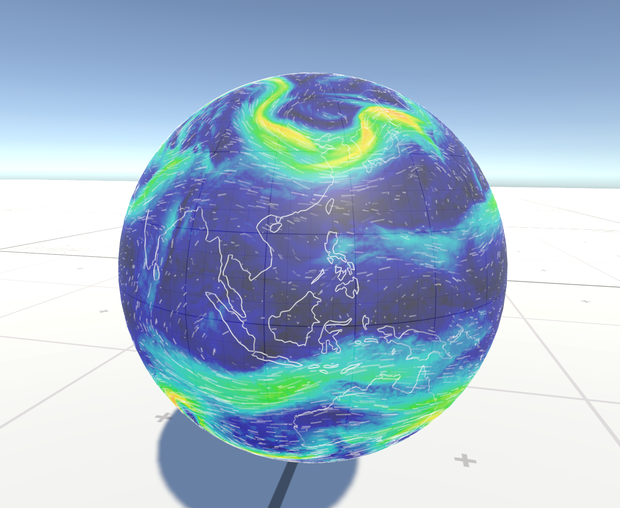 [VRChatワールドギミック]Wind Globe