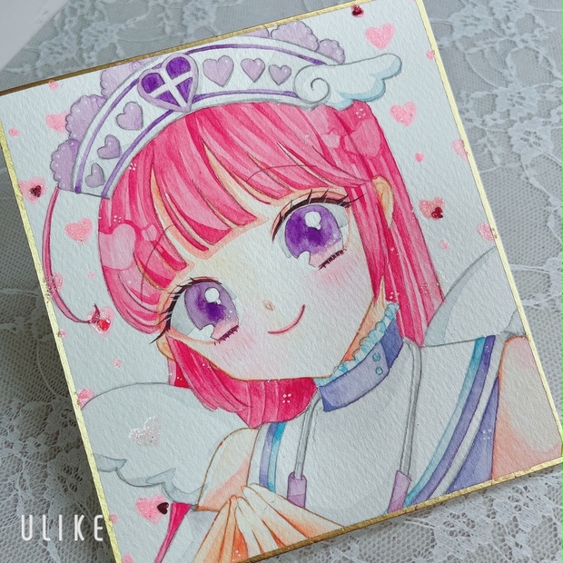 プリパラ 色紙 （食玩 雑貨 8.みかんセット 「プリパラ サイン