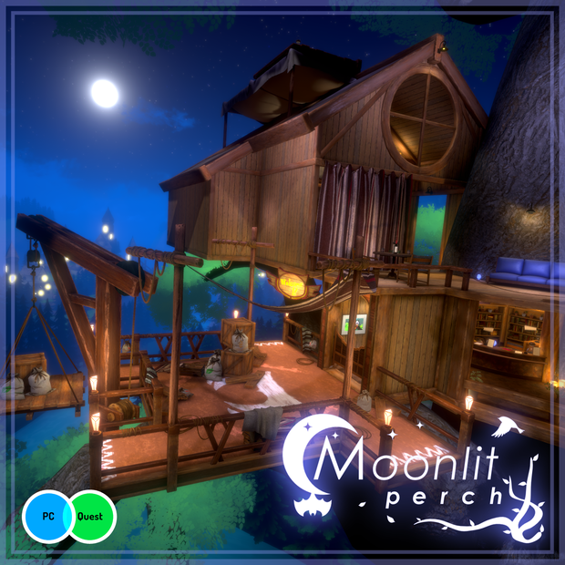 【VRchat対応ワールド】Moonlit Perch