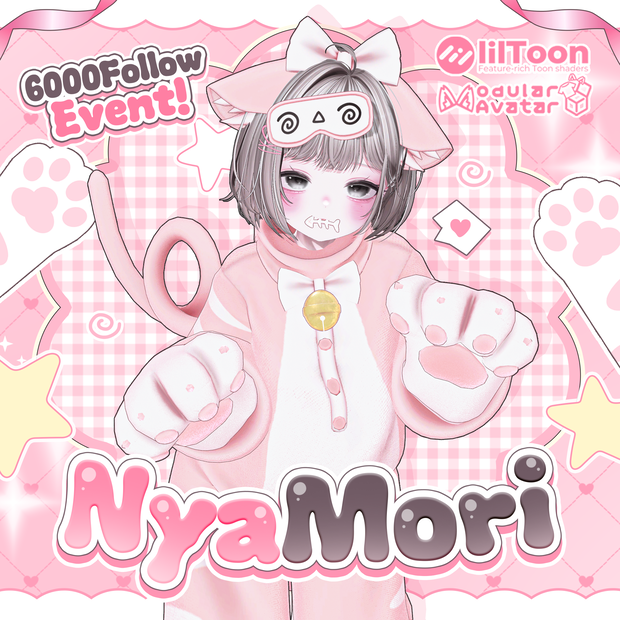[VRC] 🎉6000フォロワー感謝🎉 20 アバター対応  [Nyamori]