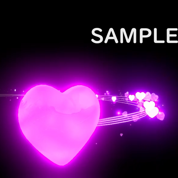 【VRChat/UnityEffcts】ハートのトレイルエフェクト 　HeartTrailEffects