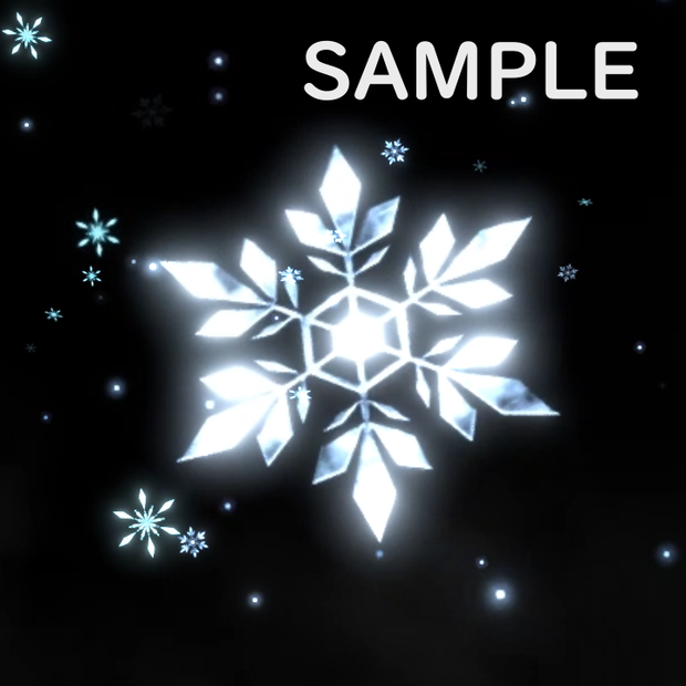 【VRChat/UnityEffcts】雪の結晶エフェクト　Crystal of Snow Effects