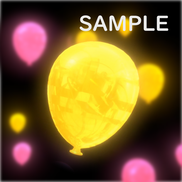 【VRChat/UnityEffcts】風船エフェクト　BalloonEffects