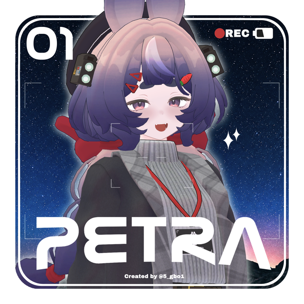 【オリジナル3Dモデル】Petra - ペトラ - #SiroinoSotai