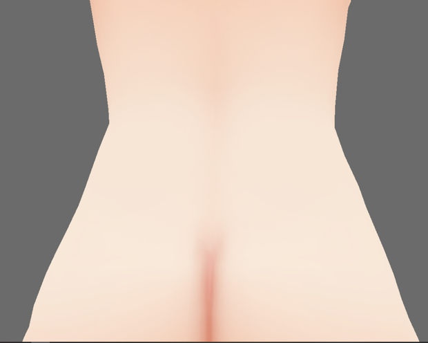 Vroid　スキン追加テクスチャー　背中　【無料】- Additional skin texture for Vroid -