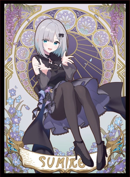 C106 ぴらるーく 花芽すみれ スリーブ プレイマット セット ぴらるーく 花芽すみれ スリーブ プレイマットセット ぶいすぽっ