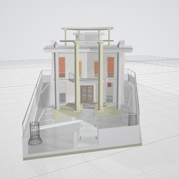 3d   家　別荘　建物