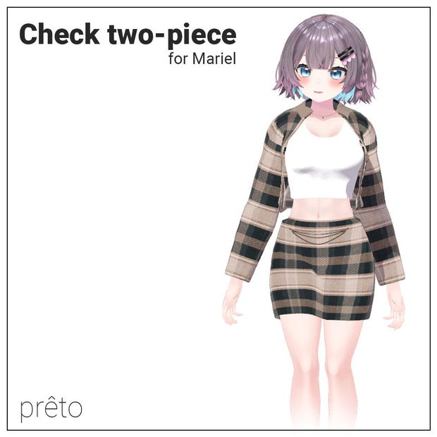 Check two-piece for Mariel