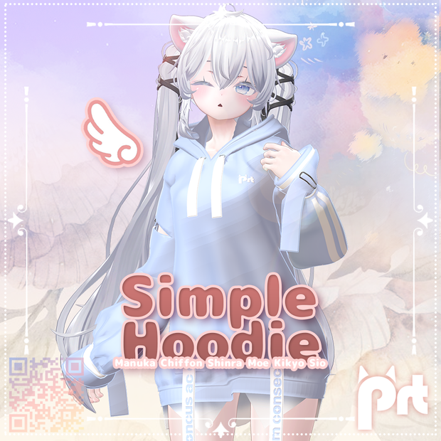 【3D衣装モデル】Simple Hoodie