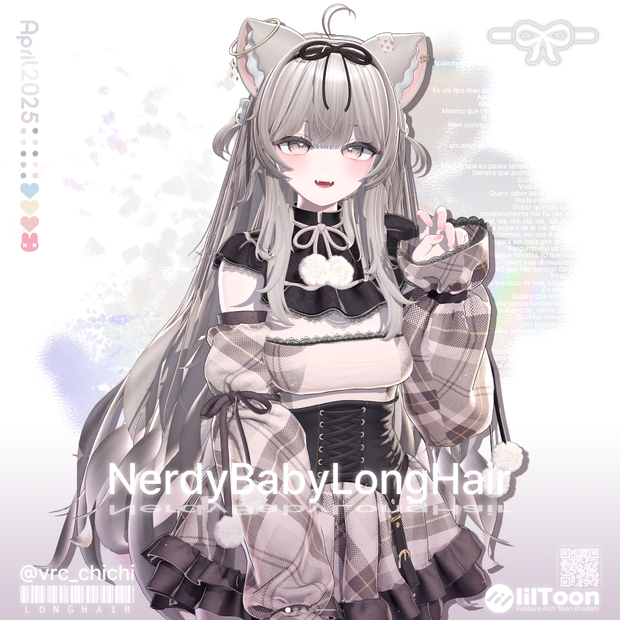 【15アバター対応】 Nerdy Baby Long Hair
