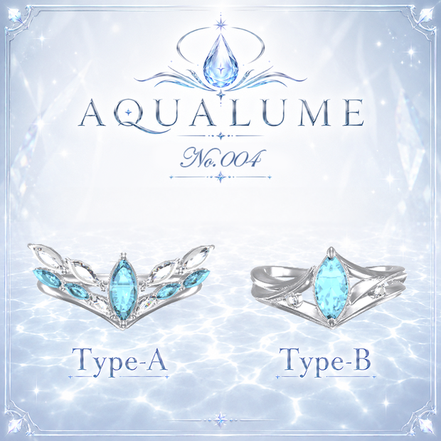 【３日間限定無料】【50%OFF】AQUALUME💍No.004 Type-A/B MA対応21Avatar（12color×17color）