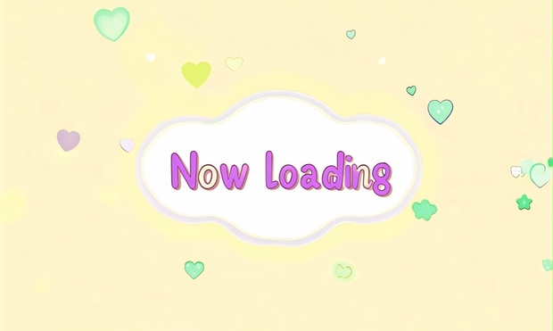 一部無料あり。【5色セット】可愛いNow loadingのループフリー素材