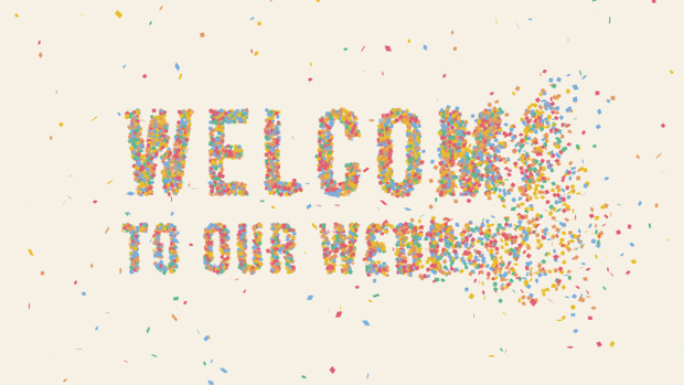 【クレジット表記不要の高解像度版】カラフルな紙吹雪がストップモーションで作る「Welcome to Our Wedding!」[High-res version with no attribution required] Colorful Confetti Typography in Stop Motion