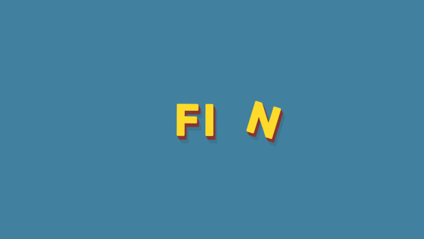 【クレジット表記不要の高解像度版】コマ撮りで動くおしゃれなフラット3Dの「Fin」[High-res version with no attribution required] Fin, Stylish Flat 3D in Stop Motion