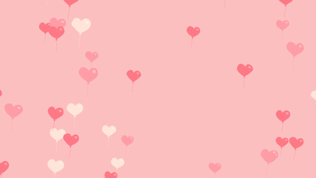 【動画素材】ハートの風船が飛んでいくアニメーション背景素材【ピンク背景】[Stock Video] Animation of Heart Balloons Floating Upward, Pink Loop Background