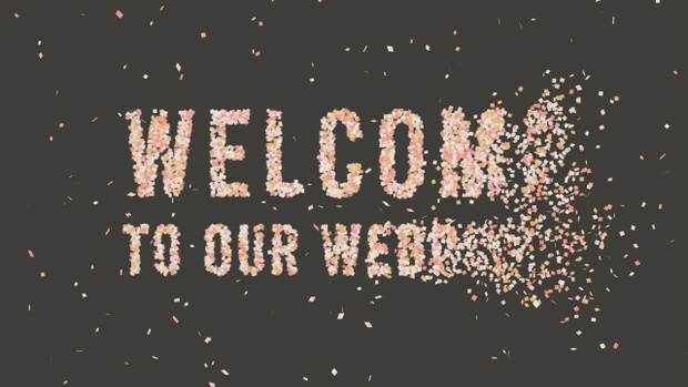 【動画素材】紙吹雪がストップモーションで作る「Welcome to Our Wedding!」【Ver.3】[Stock Video] Welcome to Our Wedding! Confetti Typography in Stop Motion Ver.3