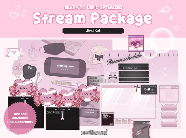 【Twitch】ストリームパッケージ/Jirai Kei Stream Package