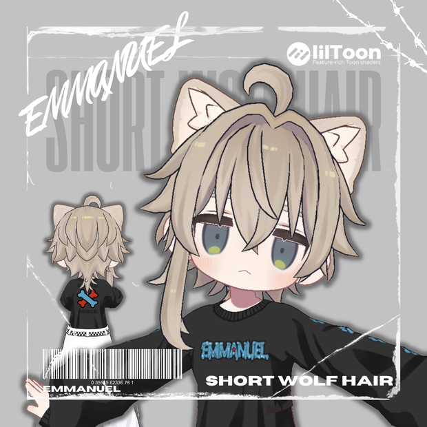 【4Avatars】ショートウルフヘア　Short Wolf Hair