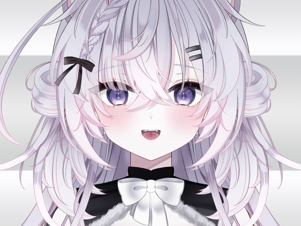【限定1点】白黒狐娘ちゃん【3段階等身変更可】