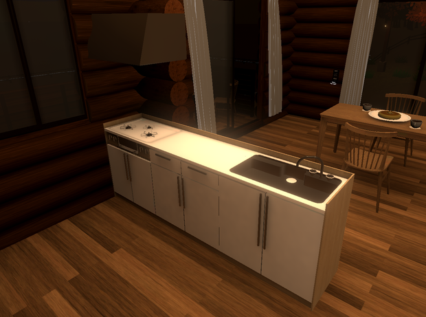 【無料・Unity・VRChat】家具 キッチン_簡易取り付けキット