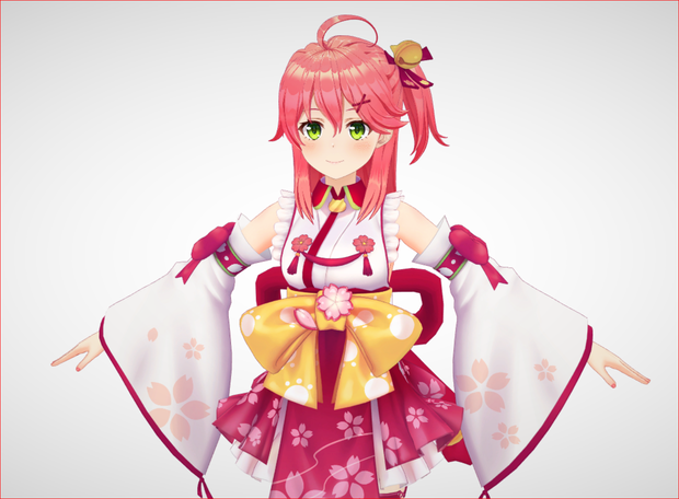 Sakura Miko 3D Model VRChat 3D Characters