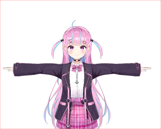 Minato Aqua 3D Model vrchat 3D Characters 