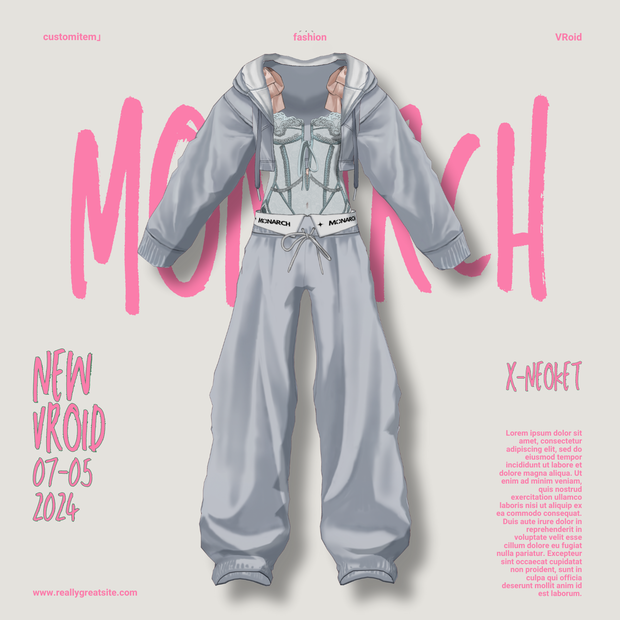 【#VRoid】ビスチェ＆パーカー setup　#MONARCH_V