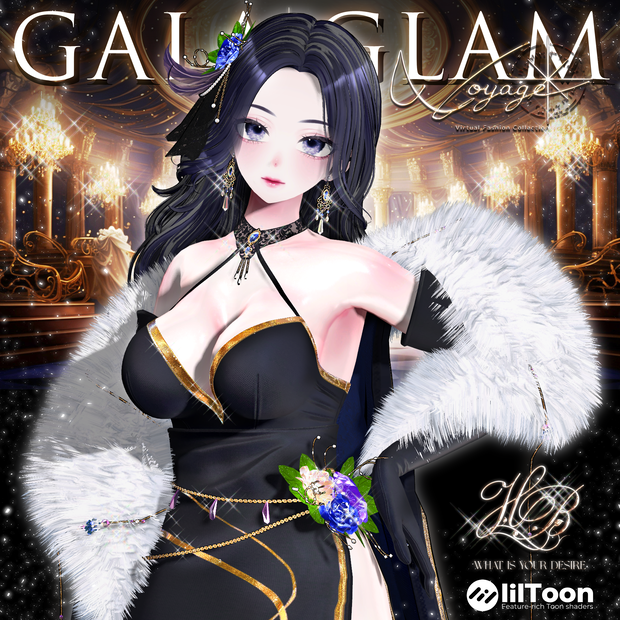 『8アバター対応』【3D衣装モデル】gala_glam