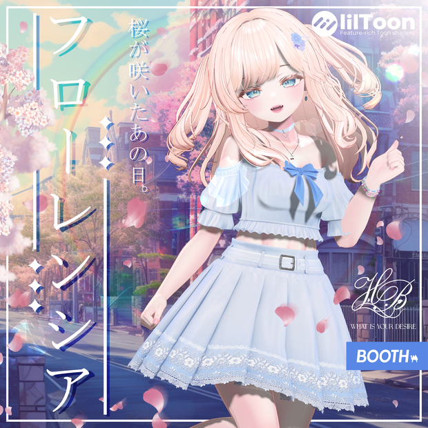 ✨HB_shop✨『12アバター対応』【3D衣装モデル】Florentia