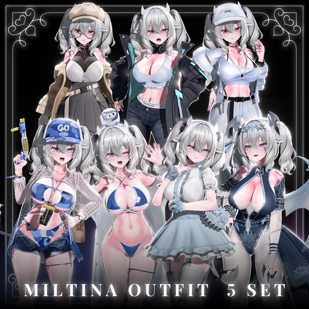 ✨HB_shop✨『ミルティナ-milltina(v1.01)-対応』outfit 5set