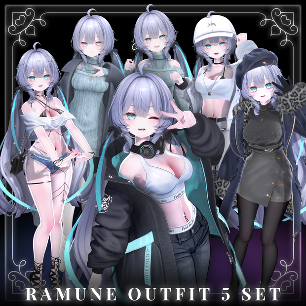 ✨HB_shop✨『ラムネ - ramune-対応』outfit 5set