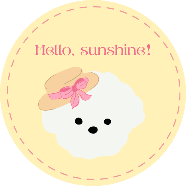 White Pup’s Summer Vacation – Sticker Set (10 PNGs)