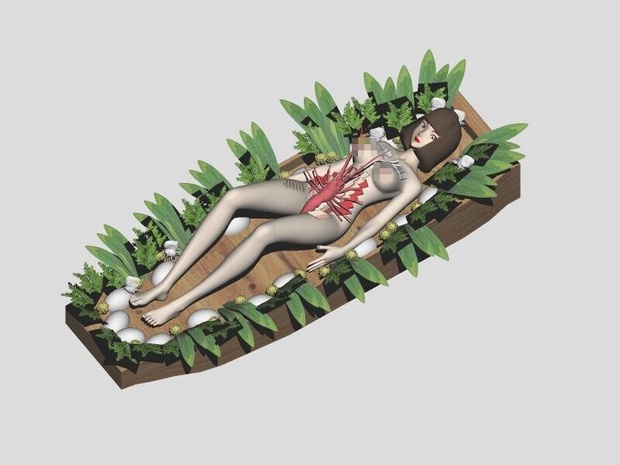 人体家具：女体盛り