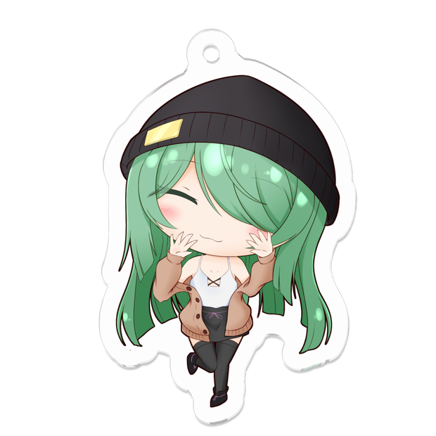 アクリルキーホルダー　りん