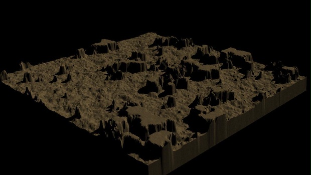 3D地形素材　サンプル