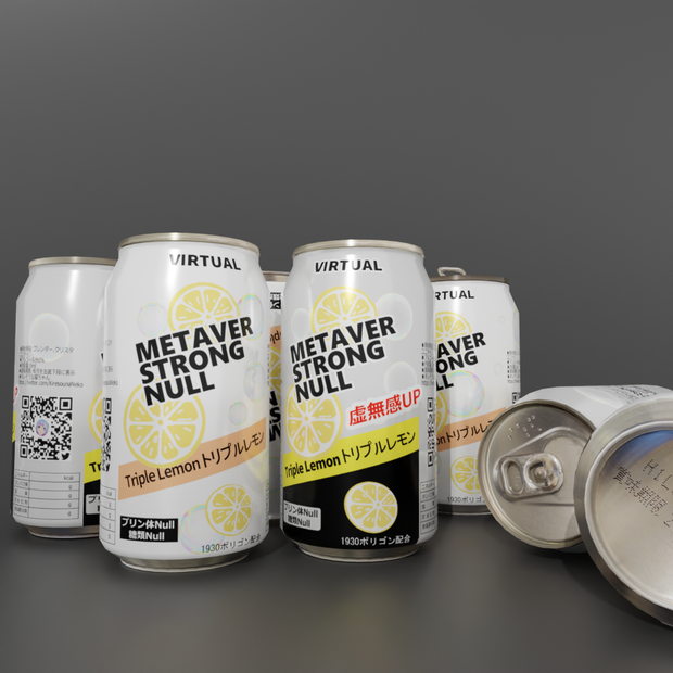 メタバーストロング缶（ストロー＆ローポリ付き）　metaverse strong RTD(with straw & low poly)