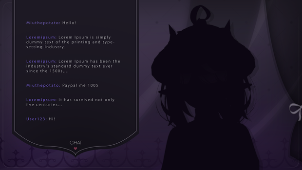 [Vtuber Overlay] Dark Gothic