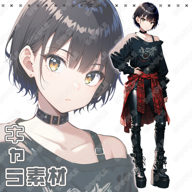 【111】キャラ素材_ボーイッシュな女性