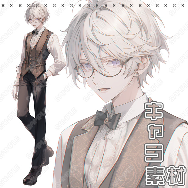 【114】キャラ素材_貴族の使用人っぽい男性