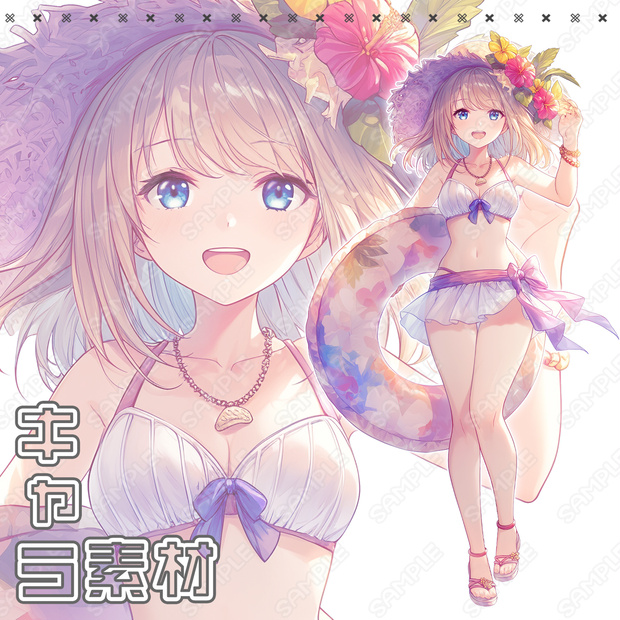 【145】キャラ素材_水着の女性