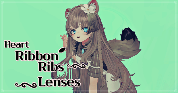 [FREE] [MANUKA] Heart Ribbon Ribs Lenses eye texture