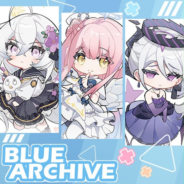 ブルアカ アクリルスタンド 聖園ミカ 杏山カズサ 下江コハル 次元波板糖 9b289885-8b41-40ec-a3b6-