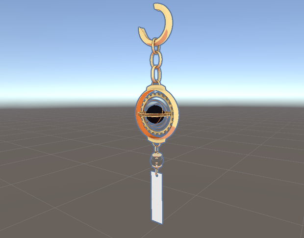 【アニメーション付き】ギアが回転する！？Orbis Gear Earring/【全アバター対応】